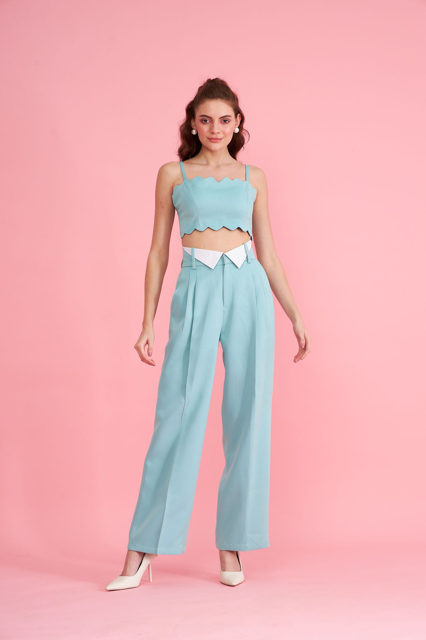 Aqua Crop Top